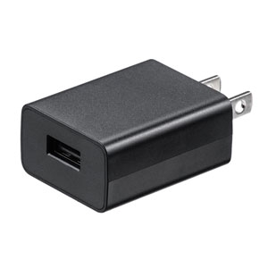 サンワサプライ USB充電器(1A・ブラック) USB充電器(1A・ブラック) ACA-IP86BK
