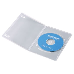 サンワサプライ スリムDVDトールケース(1枚収納・10枚セット・クリア) スリムDVDトールケース(1枚収納・10枚セット・クリア) DVD-TU1-10CLN
