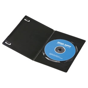 サンワサプライ スリムDVDトールケース(1枚収納・10枚セット・ブラック) スリムDVDトールケース(1枚収納・10枚セット・ブラック) DVD-TU1-10BKN