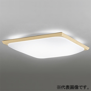 オーデリック LED和風シーリングライト 角型 高演色LED 〜12畳用 LED一体型 昼白色 連続調光タイプ 白木枠 リモコン付属 OL291343NR