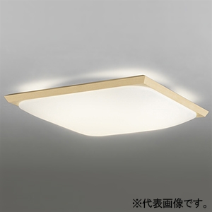 オーデリック LED和風シーリングライト 角型 高演色LED 〜8畳用 LED一体型 電球色 連続調光タイプ 白木枠 リモコン付属 OL291016LR
