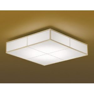 LED一体型和風シーリングライト 〜8畳用 調光 昼白色 リモコン付 白木枠 AH51056