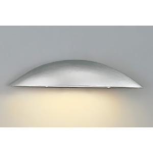 コイズミ照明 LED表札灯 防雨型 白熱球60W相当 非調光 電球色 ランプ付 シルバーメタリック AU52869