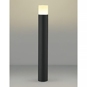 コイズミ照明 LEDガーデンライト 防雨型 全拡散タイプ 高さ700mmタイプ 白熱球60W相当 非調光 電球色 ランプ付 ブラック AU51314