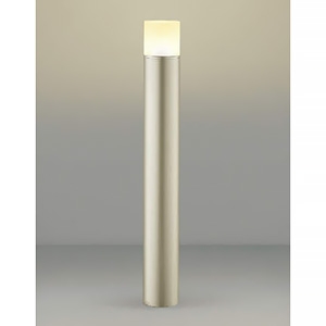 コイズミ照明 LEDガーデンライト 防雨型 全拡散タイプ 高さ700mmタイプ 白熱球60W相当 非調光 電球色 ランプ付 ウォームシルバー AU51316