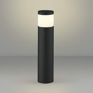 コイズミ照明 LEDガーデンライト 防雨型 天面遮光タイプ 高さ400mmタイプ 白熱球60W相当 非調光 電球色 ランプ付 ブラック AU51422