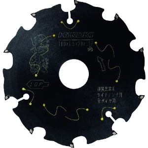 HiKOKI 硬質窯業系サイディング用 全ダイヤチップ黒鯱100×10P 0037-5608