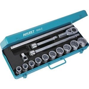 HAZET ソケットレンチセット(差込角19.0mm) メタルケース入り ソケットレンチセット(差込角19.0mm) メタルケース入り 1000Z