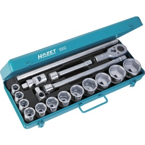 HAZET ソケットレンチセット(差込角19.0mm) メタルケース入り ソケットレンチセット(差込角19.0mm) メタルケース入り 1002