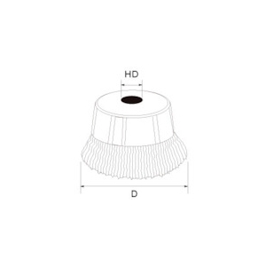 バーテック カップブラシ C0.27 CW-C25-75-16 カップブラシ C0.27 CW-C25-75-16 10076700 画像2