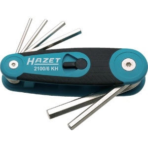 HAZET 六角棒レンチセット(6本タイプ・ナイフ式) 六角棒レンチセット(6本タイプ・ナイフ式) 2100/6KH