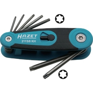 HAZET ヘックスローブレンチセット(8本タイプ・ナイフ式) 2115/8KH