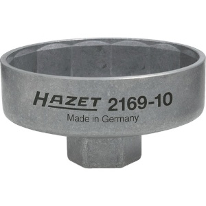HAZET カップ式オイルフィルターレンチ14角 フィルター径74 差込9.5 カップ式オイルフィルターレンチ14角 フィルター径74 差込9.5 2169-10