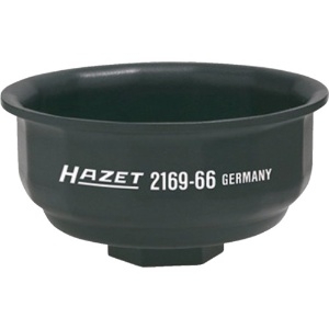 HAZET カップ式オイルフィルターレンチ6溝 フィルター径6mm差込12.7 2169-66