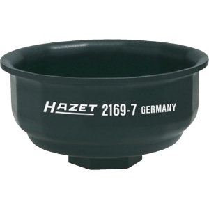 HAZET カップ式オイルフィルターレンチ14角 フィルター径64 差込12.7 2169-7