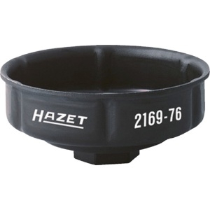 HAZET カップ式オイルフィルターレンチ6溝 フィルター径76 差込12.7 2169-76