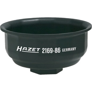HAZET カップ式オイルフィルターレンチ9溝 フィルター径86 差込12.7 2169-86
