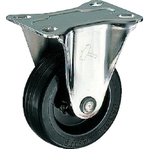 ハンマー Sシリーズオールステンレス 固定式ゴム車輪(ナイロンホイール)100mm 320SR-RU100