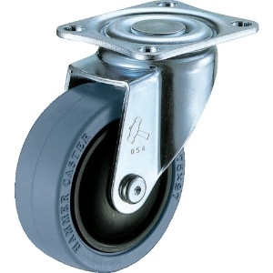 ハンマー 静音旋回式ゴム車輪(ナイロンホイール・ラジアルボールベアリング)125mm 420BBE-FR125