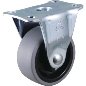ハンマー 固定式エラストマー車輪(PPホイール)50mm 420R-L50
