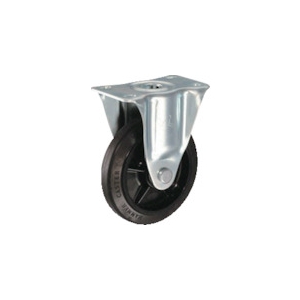 ハンマー 静音固定式ゴム車輪(ナイロンホイール・ラジアルボールベアリング)150mm 420SR-FR150