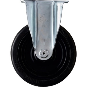 ハンマー 固定式ゴム車輪(ナイロンホイール・ボールベアリング)150mm 420SRP-CHR150
