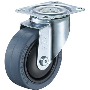 ハンマー 軽量薄板鋼板製旋回式ゴム車輪(ナイロンホイール・ボールベアリング)75mm 軽量薄板鋼板製旋回式ゴム車輪(ナイロンホイール・ボールベアリング)75mm 460S-FR75