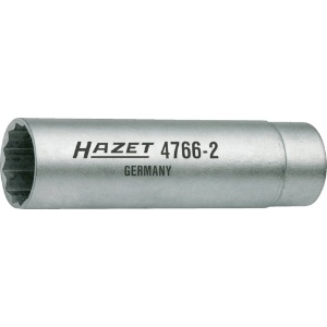 HAZET スパークプラグソケットレンチ(12角) 差込角9.5mm対辺14mm スパークプラグソケットレンチ(12角) 差込角9.5mm対辺14mm 4766-2