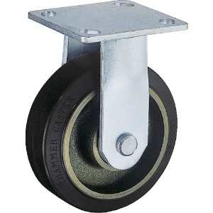 ハンマー 重荷重用固定式ゴム車輪(イモノホイール・ラジアルボールベアリング)100mm 500BPR-CR100