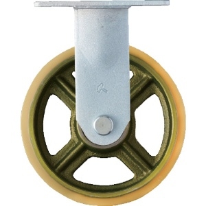 ハンマー 重荷重用固定式ウレタン車輪(イモノホイール・ラジアルボールベアリング)200mm 500BPR-CU200