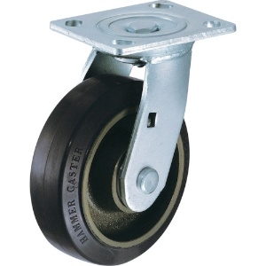 ハンマー 重荷重用旋回式ゴム車輪(イモノホイール・ラジアルボールベアリング)125mm 500BPS-CR125