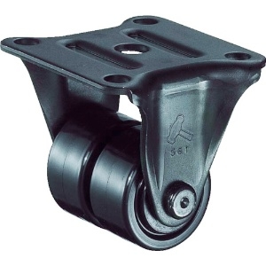 ハンマー 低床中荷重用固定式ナイロン車輪(ローラーベアリング)50mm 550R-NRB50
