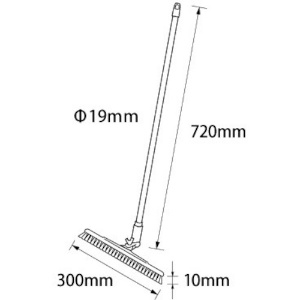 バーテック バーキュートプラス機械下清掃用ブラシ 短柄 白1 BCP30KT-CUTM-W 1P バーキュートプラス機械下清掃用ブラシ 短柄 白1 BCP30KT-CUTM-W 1P 63115001 画像2