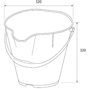 バーテック バーキンタX カラーバケツ 15L 紺 BKXCB-15B バーキンタX カラーバケツ 15L 紺 BKXCB-15B 66218000 画像2