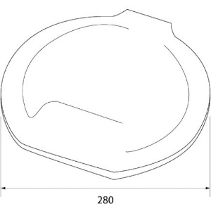 バーテック バーキンタX カラーバケツ用蓋 9L 紺 BKXCBF-9B バーキンタX カラーバケツ用蓋 9L 紺 BKXCBF-9B 66219200 画像2