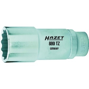 HAZET ディープソケットレンチ(12角タイプ・差込角9.5mm・対辺9mm) ディープソケットレンチ(12角タイプ・差込角9.5mm・対辺9mm) 880TZ-9