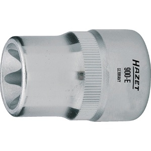HAZET E型トルクスソケット 対辺寸法11.17mm 差込角12.7mm 900-E12