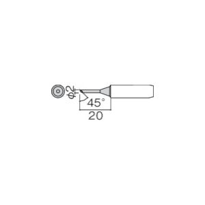 白光 こて先 2C型 面のみ こて先 2C型 面のみ 900L-T-2CF