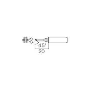 白光 こて先 3C型 面のみ 900L-T-3CF