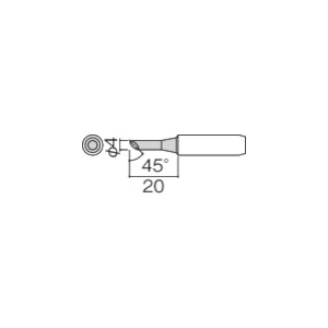 白光 こて先 4C型 面のみ 900L-T-4CF