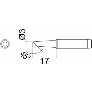 白光 こて先 3BCZ型 こて先 3BCZ型 900M-T-3BCZ