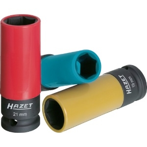 HAZET インパクト用ロングホイールナットソケットセット(6角タイプ・差込角1 903SPC/3