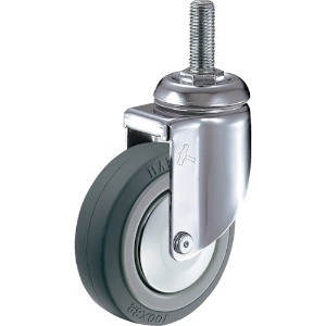 ハンマー ねじ込み旋回式ウレタン車輪(ナイロンホイール・ボールベアリング)125mm 920MA-KUB125