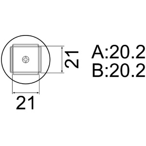 白光 ノズル QFP 20mmX20mm ノズル QFP 20mmX20mm A1261B