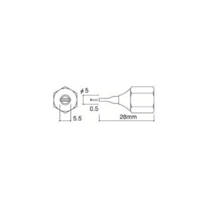 白光 メルター用ノズルへら型805用 メルター用ノズルへら型805用 A1308