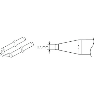白光 こて先 CHIP 0.5L型 こて先 CHIP 0.5L型 A1577