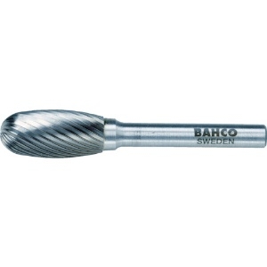 バーコ タマゴ形超硬ロータリーバーシングルカット 刃径10mm BAHE1018M06