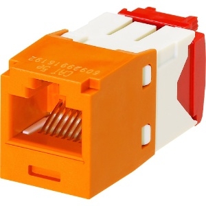 パンドウイット カテゴリ5E RJ45モジュラージャック UTP TGタイプ オレンジ CJ5E88TGOR CJ5E88TGOR