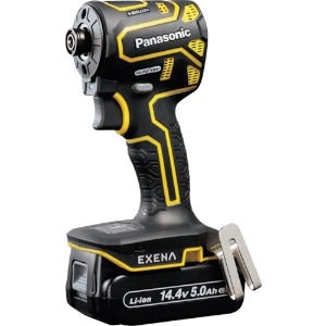 EXENA 充電インパクトドライバー 14.4V5.0Ah電池セット品 黄 充電インパクトドライバー 14.4V5.0Ah電池セット品 黄 EZ1PD1J14D-Y