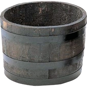 ハセガワ ウイスキー樽プランター 椀型50 ブラック ウイスキー樽プランター 椀型50 ブラック GB-5033